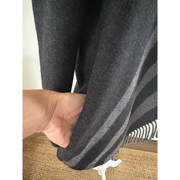 MAJE Womens Gilla Jacquard Fringe Wool Blend Cardigan Jacket - Picture 6 of 11